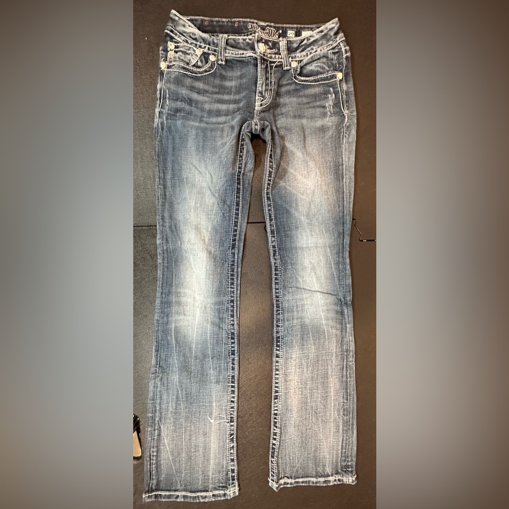 Miss Me Women's Faded Blue Boot Cut Jeans
